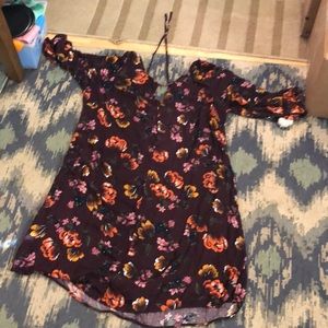 Fall flowery dress